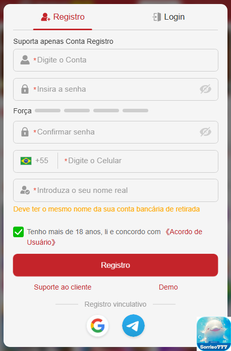 Experiência de Jogos sorriso777.com